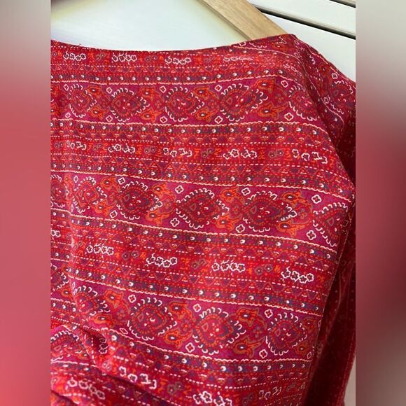 Neiman Marcus by Castleberry vintage dress midi red size S casual summer party - Picture 12 of 16